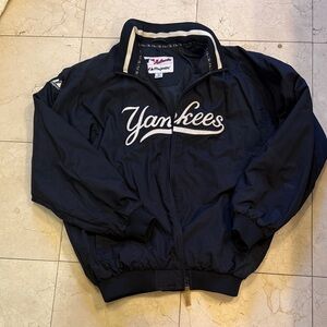 Majestic Yankees Black Bomber Jacket XL